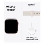 APPLE Watch Series 11 GPS 42 mm Rosa-dourado Alumínio com Bracelete Desportiva Rosa Leve (Tamanho S/M) - Image 8