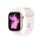 APPLE Watch Series 11 GPS 42 mm Rosa-dourado Alumínio com Bracelete Desportiva Rosa Leve (Tamanho S/M) - Image 2