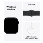 APPLE Watch Series 11 GPS 46 mm Preto Brilhante Alumínio com Bracelete Desportiva Preta (Tamanho M/L) - Image 7