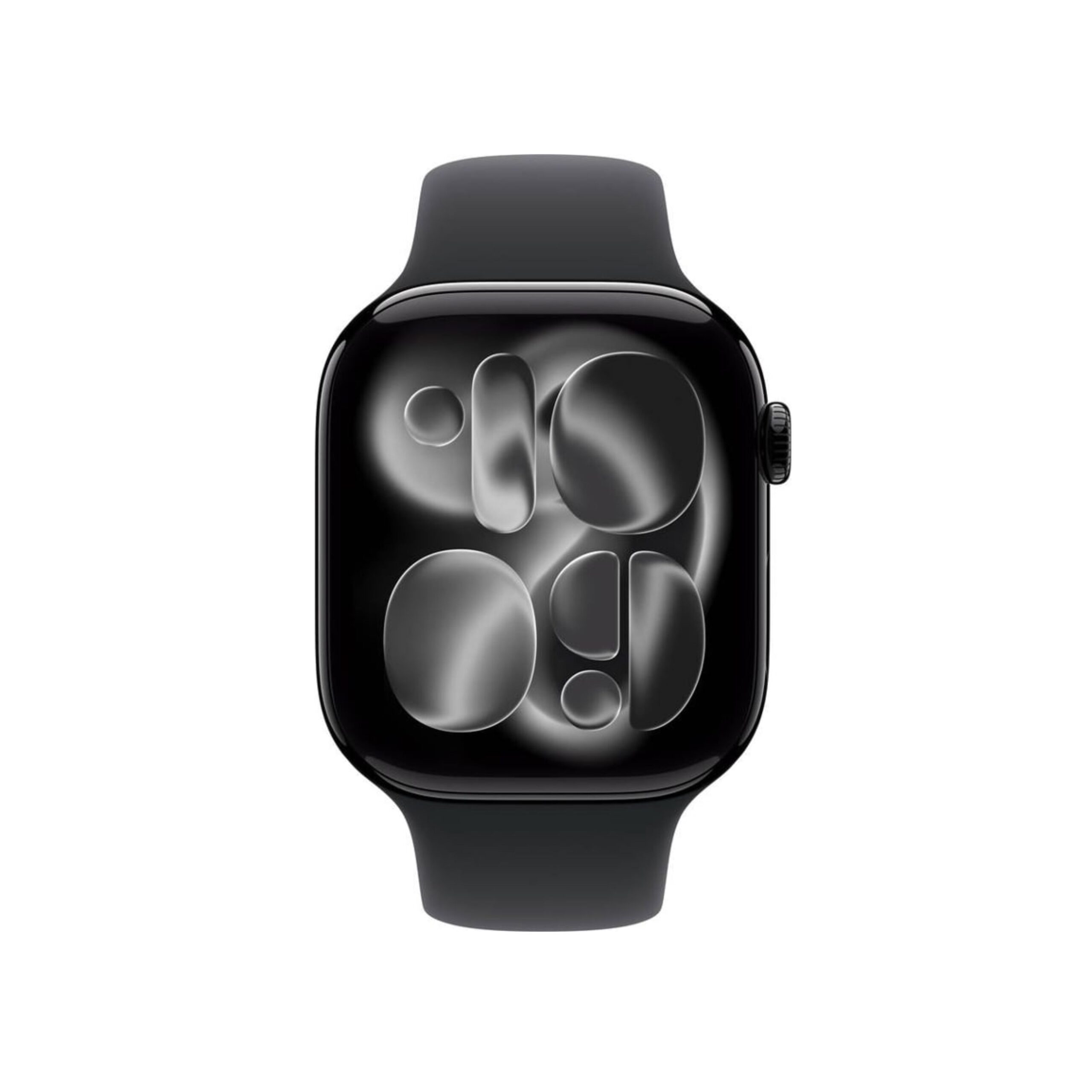 WACTH 11 APPLE APPLE Watch Series 11 GPS 46 mm Preto Brilhante Alumínio com Bracelete Desportiva Preta (Tamanho M/L) - Image 1